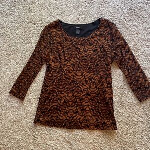 Alfani (Macy's) Tiered 3/4 Sleeve Blouse – Size Medium